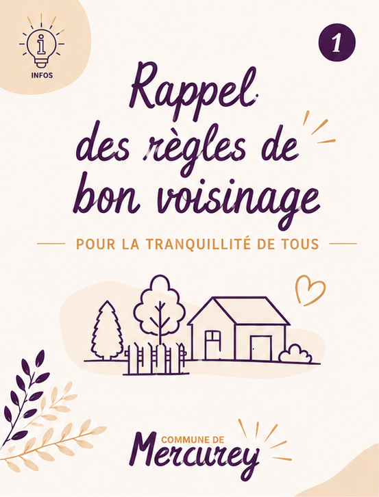 regle bon voisinage