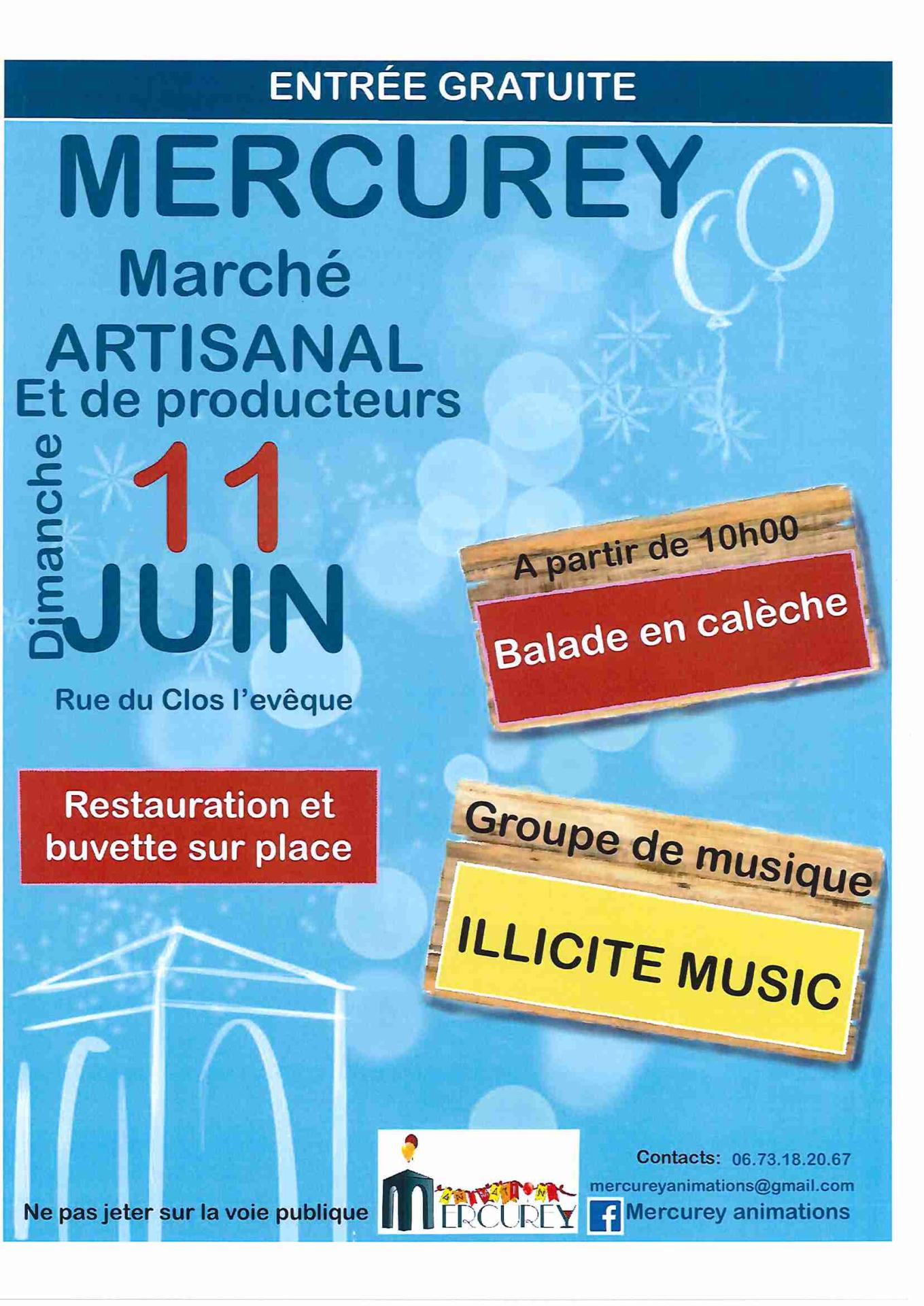 Marché Artisanal et de producteurs - Mercurey Animation